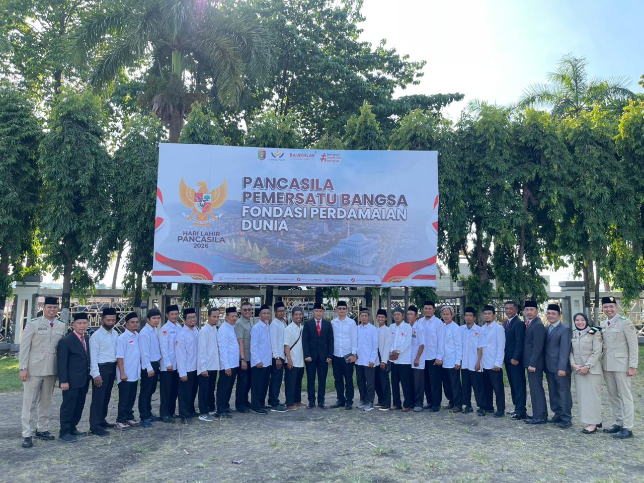 Tingkatkan Nasionalisme, Mantan Napiter dan Pengikut Jemaah Islamiyah Lampung Ikuti Upacara Hari Lahir Pancasila Tahun 2026
